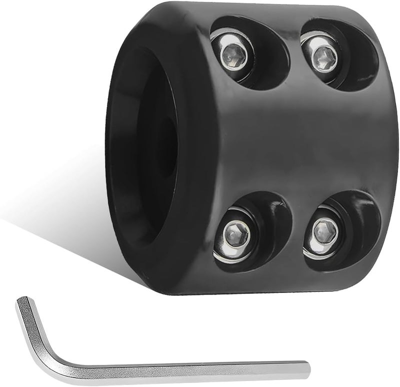 ZNDAW Winch Stopper for Cable, Rubber Winch Cable Stopper with Allem Wrench for Synthetic Rope and Wire, Wearproof Stopper Winch Saver Protect Towing Hook Univeral for ATV UTV (Black) - Image 1